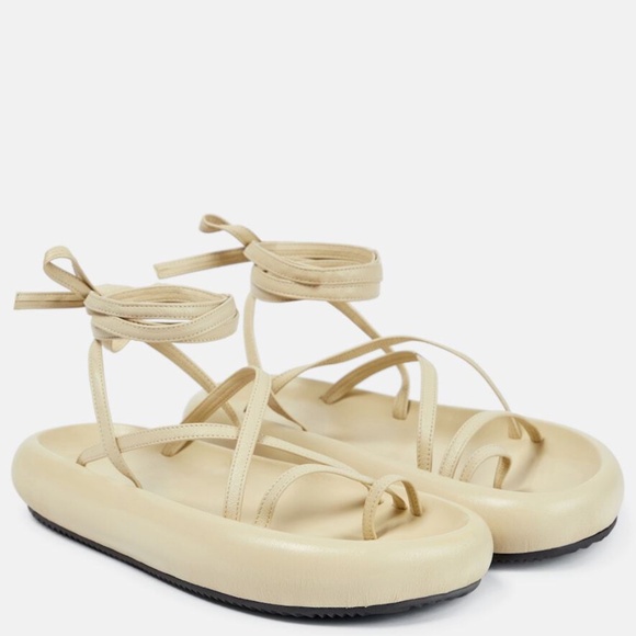 ISABEL MARANT ÉTOILE  Omea Leather Sandals - Picture 2 of 8